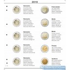 Farebný medzilist do albumov NUMIS na pamätné 2 Euro mince - 10 mincí na stranu - číslo 49 - 2019
