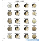 Farebný medzilist do albumov NUMIS na pamätné 2 Euro mince - 20 mincí na stranu - číslo 38 - 2025-2026