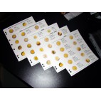 Farebn&eacute; medzilisty do albumov NUMIS na pam&auml;tn&eacute; 2 Euro mince - 10 minc&iacute; na stranu