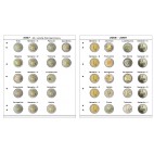 Farebn&eacute; medzilisty do albumov NUMIS na pam&auml;tn&eacute; 2 Euro mince