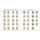 Farebn&eacute; medzilisty do albumov NUMIS na pam&auml;tn&eacute; 2 Euro mince