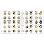Farebn&eacute; medzilisty do albumov NUMIS na pam&auml;tn&eacute; 2 Euro mince