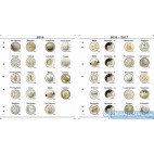 Farebn&eacute; medzilisty do albumov NUMIS na pam&auml;tn&eacute; 2 Euro mince