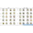 Farebn&eacute; medzilisty do albumov NUMIS na pam&auml;tn&eacute; 2 Euro mince